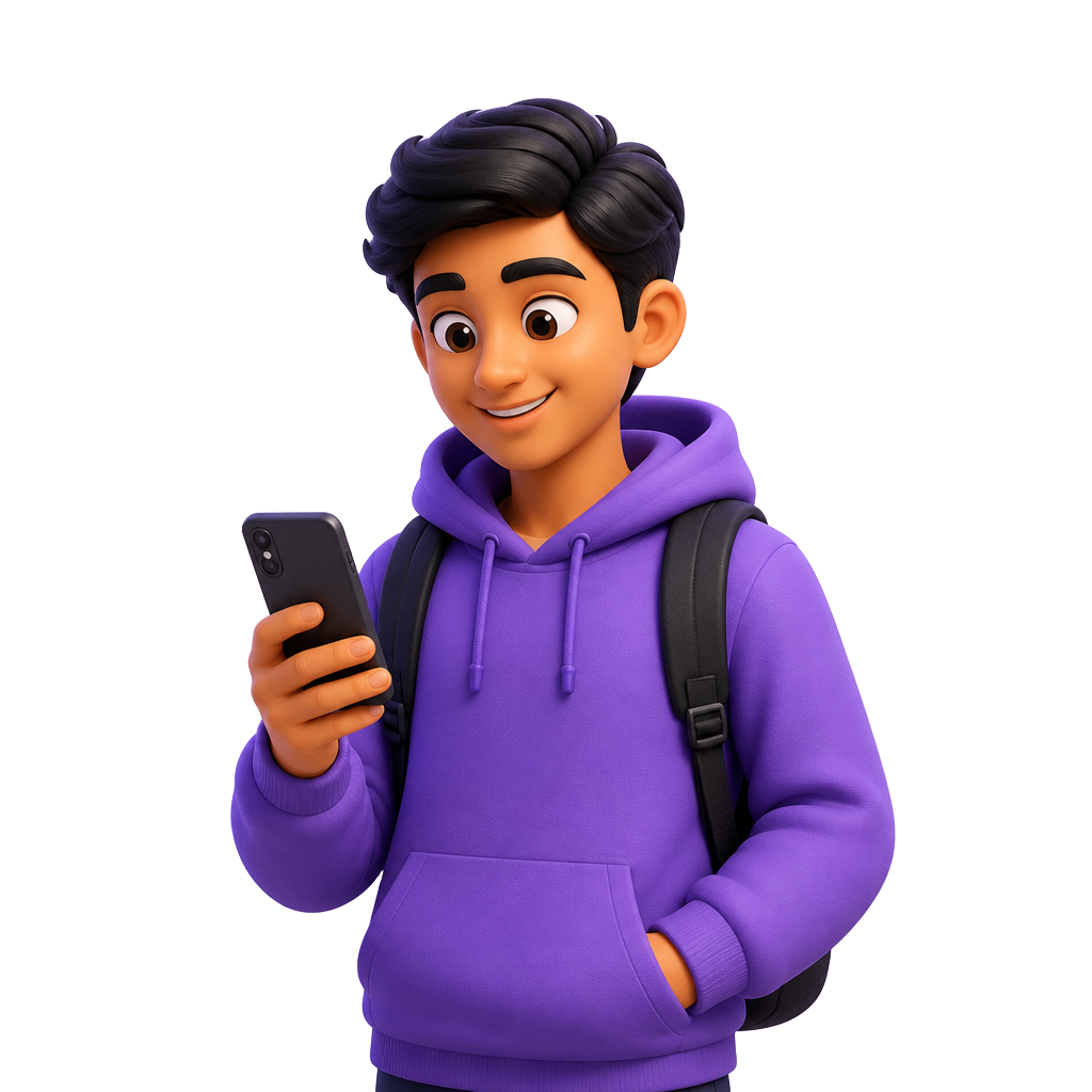 Job seeker using JobNearby app